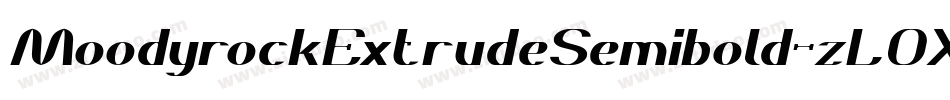 MoodyrockExtrudeSemibold-zL0X字体转换