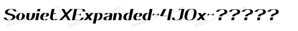 SovietXExpanded-4J0x字体转换 SovietXExpanded-4J0x字体转换