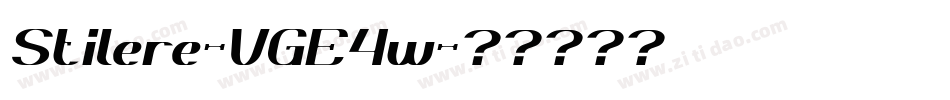 Stilere-VGE4w字体转换
