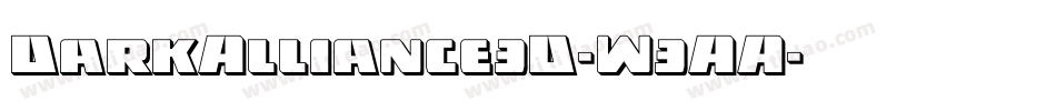 DarkAlliance3D-W3AA字体转换