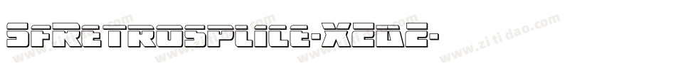 SfRetrosplice-XZdZ字体转换