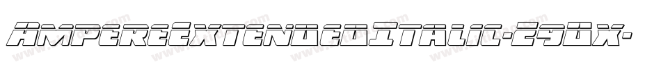 AmpereExtendedItalic-Z9Dx字体转换