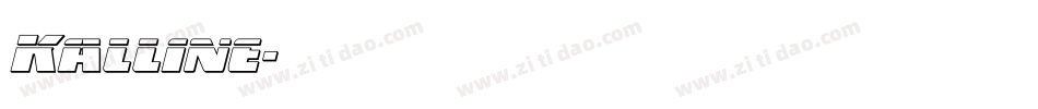 Kalline字体转换