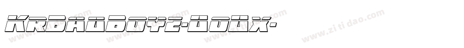 KrBadBoyz-D0Dx字体转换