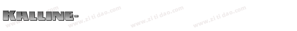 Kalline字体转换