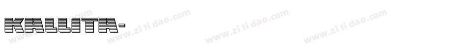 kallita字体转换