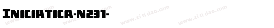 Iniciatica-n231字体转换
