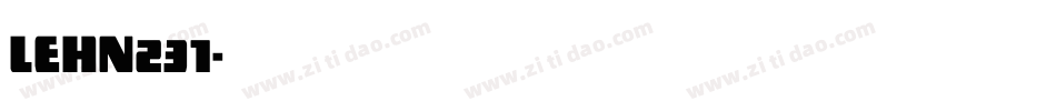 LEHN231字体转换