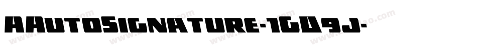 AAutoSignature-1GD9j字体转换