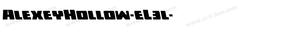 AlexeyHollow-eL3l字体转换