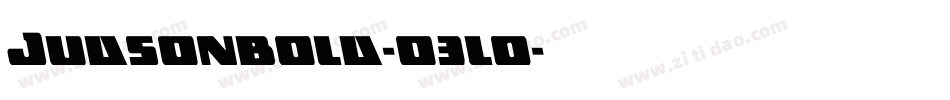 Judsonbold-o3l0字体转换