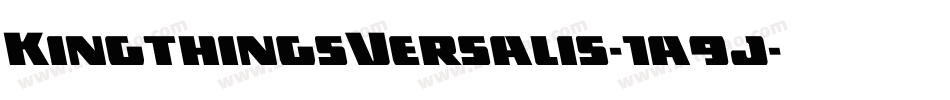 KingthingsVersalis-1a9j字体转换
