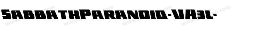 SabbathParanoid-VA3l字体转换