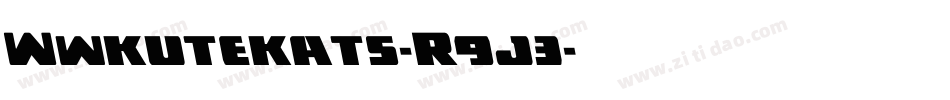 Wwkutekats-R9j3字体转换