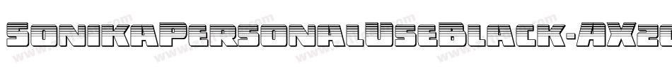 SonikaPersonalUseBlack-AXzg字体转换