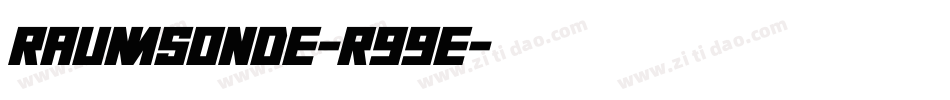Raumsonde-R99E字体转换