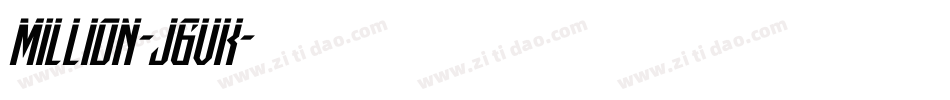 Million-J6vK字体转换