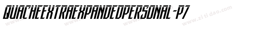 Quacheextraexpandedpersonal-p79vK字体转换
