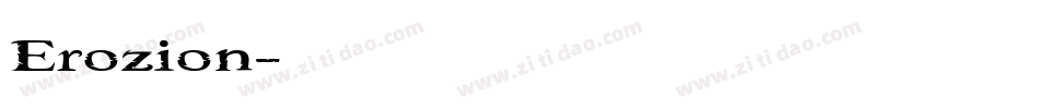 Erozion字体转换