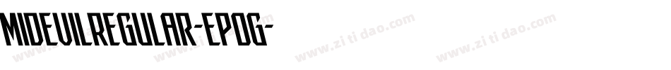 MidEvilRegular-EPog字体转换