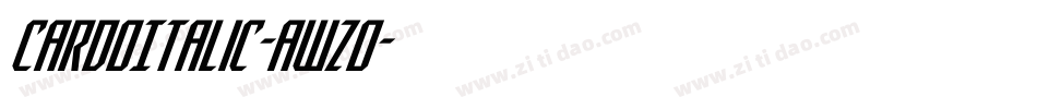 CardoItalic-aWzo字体转换