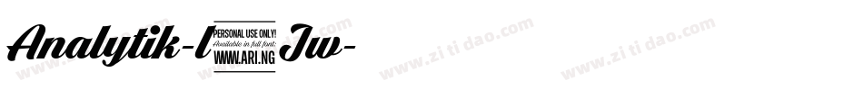 Analytik-l7Jw字体转换