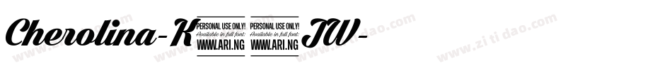 Cherolina-K70JW字体转换