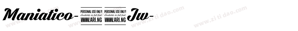 Maniatico-23Jw字体转换