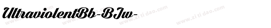 UltraviolentBb-BJw字体转换