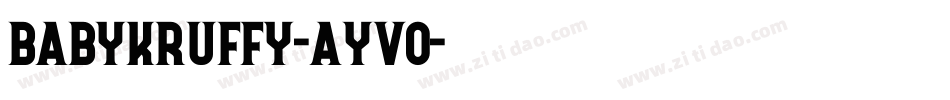 BabyKruffy-aYVo字体转换