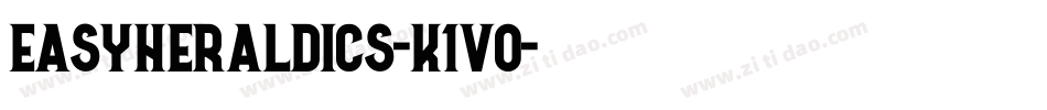 Easyheraldics-K1Vo字体转换 Easyheraldics-K1Vo字体转换
