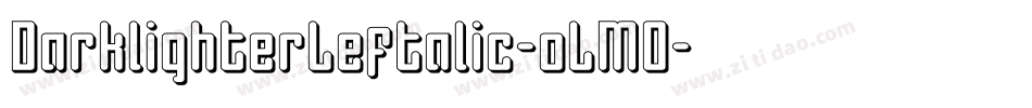 DarklighterLeftalic-oLM0字体转换