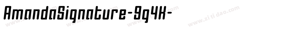 AmandaSignature-9g4K字体转换