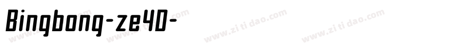 Bingbong-ze4D字体转换