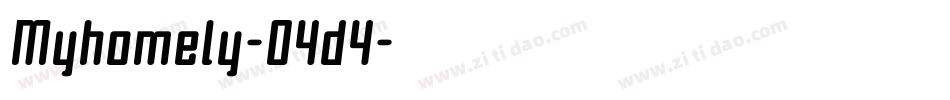 Myhomely-O4d4字体转换
