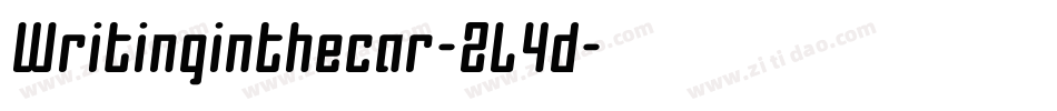 Writinginthecar-2L4d字体转换 Writinginthecar-2L4d字体转换