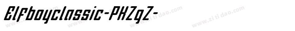 Elfboyclassic-PKZgZ字体转换