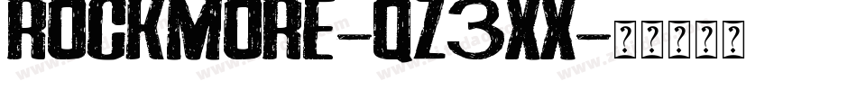 Rockmore-qZ3xx字体转换