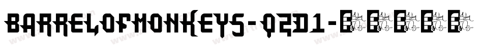 Barrelofmonkeys-q2d1字体转换