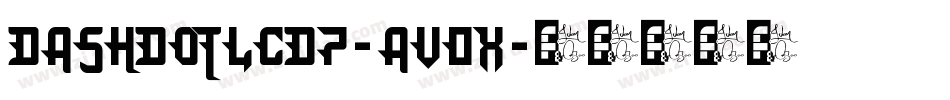 DashDotLcd7-aV0x字体转换