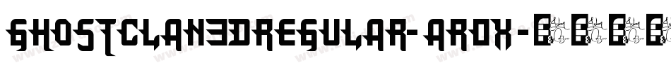 GhostClan3DRegular-aR0x字体转换
