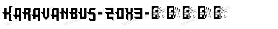 KaravanBus-Z0X3字体转换