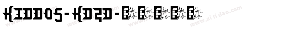 Kiddos-KD2D字体转换