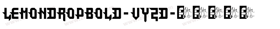LemondropBold-vy2D字体转换