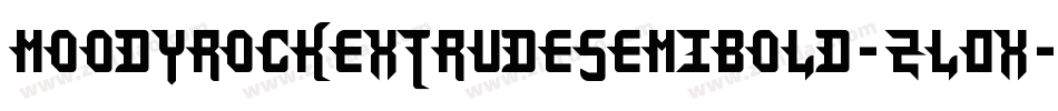 MoodyrockExtrudeSemibold-zL0X字体转换