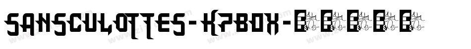 SansCulottes-K7B0X字体转换 SansCulottes-K7B0X字体转换