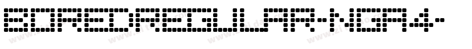 BoredRegular-nga4字体转换