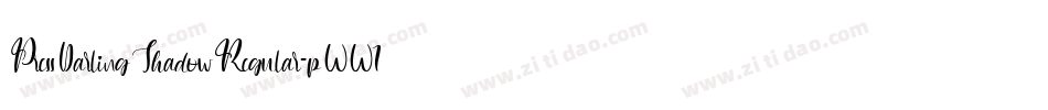 PressDarlingShadowRegular-pWW1字体转换