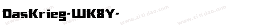 DasKrieg-WK8Y字体转换