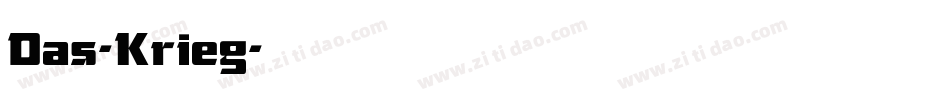 Das-Krieg字体转换